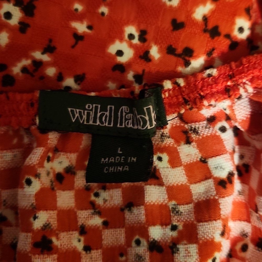 Wild Fable Spring Red Floral Mini Dress - Picture 7 of 8